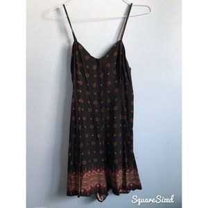 Black spaghetti strap romper